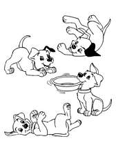 coloriage les 101 dalmatiens font les beaux